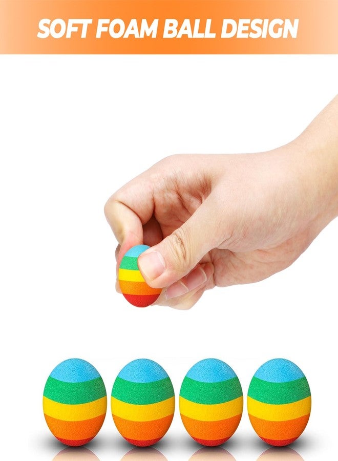 CHAKANLX 48 Pieces Popper Refill Balls, Rainbow Refill Bullet Balls, 1.1 Inch Foam Bullet Ball Soft Foam Balls Foam Replacement Balls for Popper Refills - Image 3