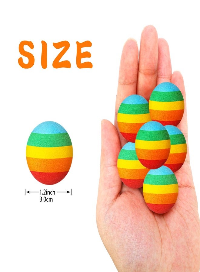 CHAKANLX 48 Pieces Popper Refill Balls, Rainbow Refill Bullet Balls, 1.1 Inch Foam Bullet Ball Soft Foam Balls Foam Replacement Balls for Popper Refills - Image 4