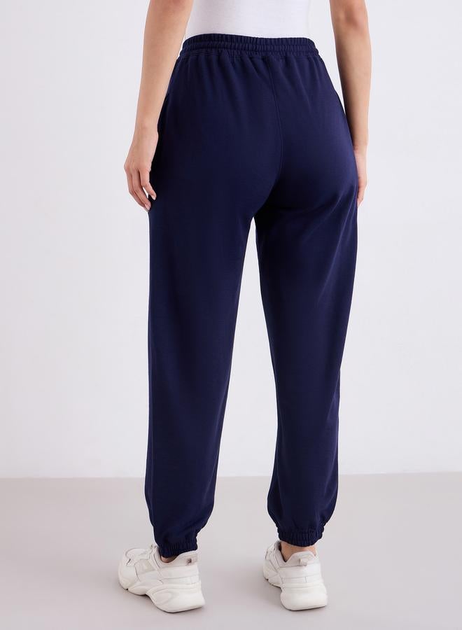 Styli Navy Blue Relaxed Fit Joggers - Image 5