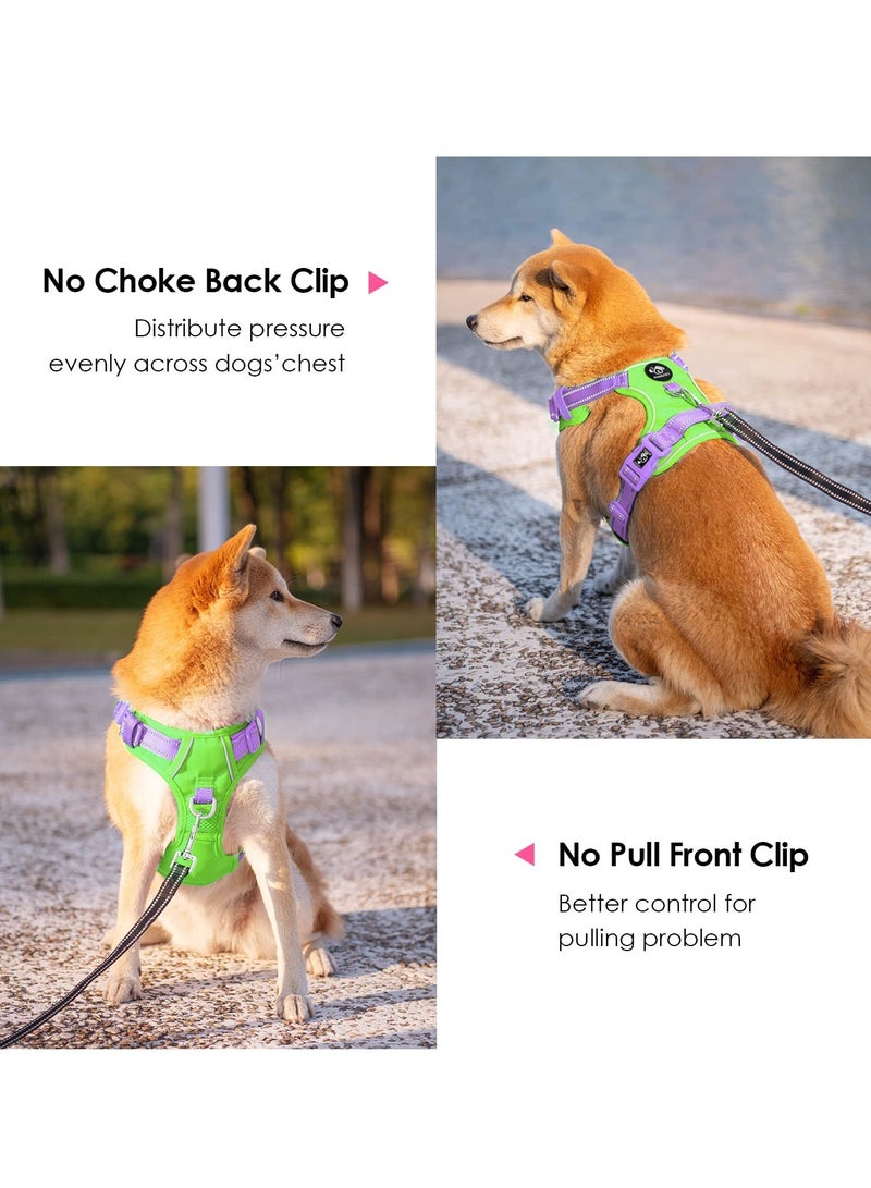 No-Pull Dog Harness, Unique Color Reflective Adjustable Dog Vest with Soft Training Handle and Metal Buckle, Suitable for Small, Medium and Large Dogs - Image 5