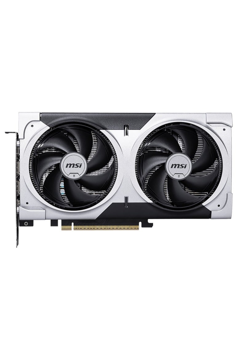 GeForce RTX 5060 Ti 8GB GDDR7 VENTUS 2X OC PLUS Graphics Card, Dual TORX FAN 5.0, 2602 MHz Boost Clock (2617 MHz Extreme), PCIe 4.0, DLSS 4, Ray Tracing, Metal Backplate, HDMI 2.1, DisplayPort 1.4a, VR-Ready, Overclocking Support, Black | G506T-8V2CP
