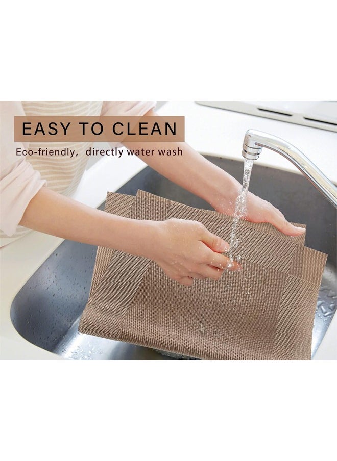 DUNISO 6 Pcs Placemats, Non-Slip Crossweave Woven Vinyl Insulation Place Mat,Simple and Sophisticated，Washable Table Mats For Hotel Restaurants Party Decoration 45 x 30 cm，Champagne  - Image 4