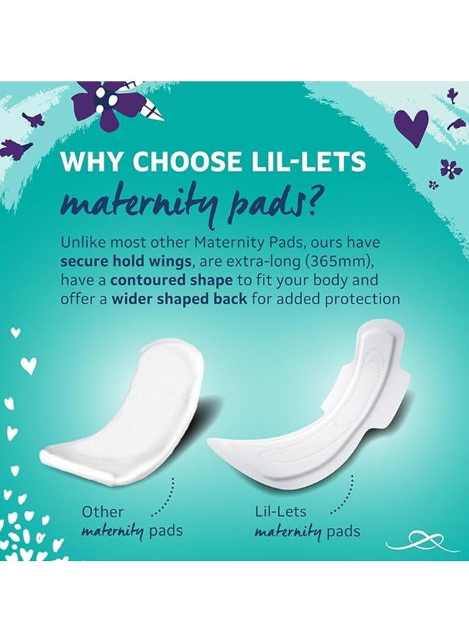 Lil-Lets Maternity Maxi Sanitory Pads With Wings - Perfect for 0-3 Weeks Post Birth - Wide Shaped Back - Super Soft - Extra Long and Cushioned - Skin Friendly - Leak Protection - 10 units - Image 3