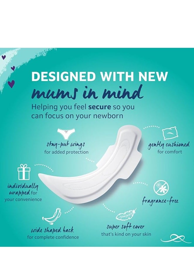 Lil-Lets Maternity Maxi Sanitory Pads With Wings - Perfect for 0-3 Weeks Post Birth - Wide Shaped Back - Super Soft - Extra Long and Cushioned - Skin Friendly - Leak Protection - 10 units - Image 4