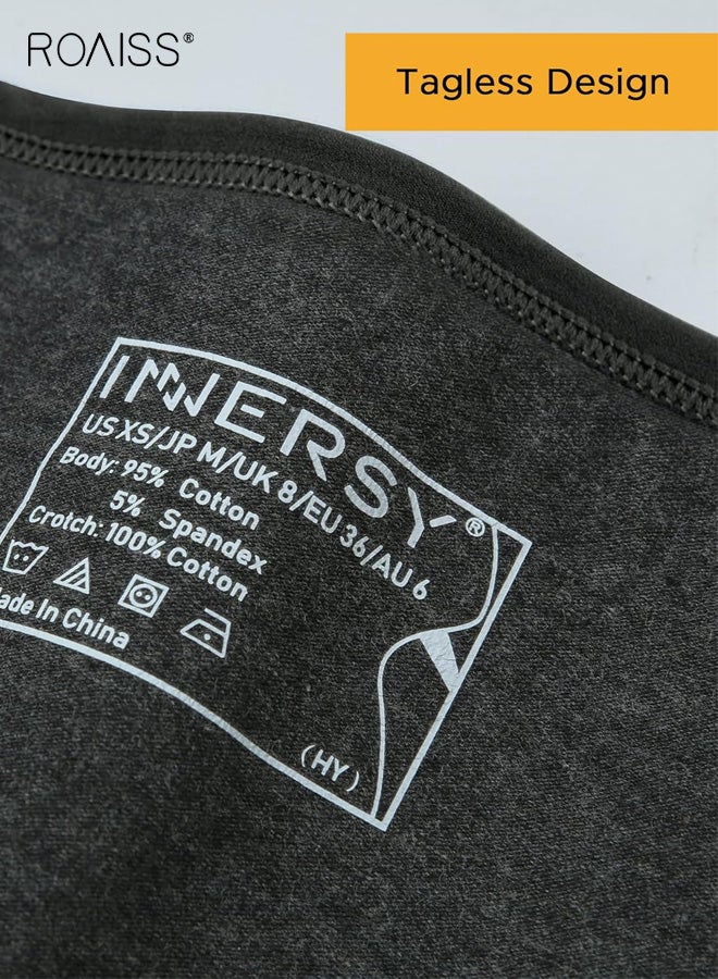 roaiss Womens Cotton Underwear 6 Pack Low Rise Panties Regular Plus Size Multipack Breathable Soft Everyday Basic Panty for Women Comfortable Hipster Briefs - Image 5