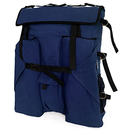 JJRING Heavy Duty Plein Air Artist Backpack with Handheld Strap, Art Supply Tote Bag for Carrying 18x24 Artwork, Drawing Boards (Blue) - Image 1