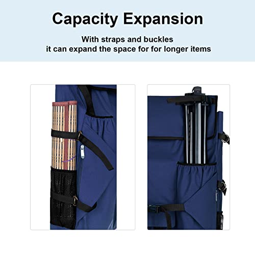 JJRING Heavy Duty Plein Air Artist Backpack with Handheld Strap, Art Supply Tote Bag for Carrying 18x24 Artwork, Drawing Boards (Blue) - Image 4