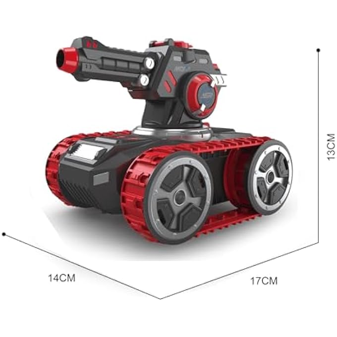 GEARBOX RC CAR TOYS WATER BLASTER REMOTE CONTROL TANK 2.4GHZ WITH MULTI DIRECTIONAL DRIVE, WATER BLASTER, ROTATABLE TURRET AGES 6 YEARS+ (RED) REMOTE CONTROL CAR - Image 4