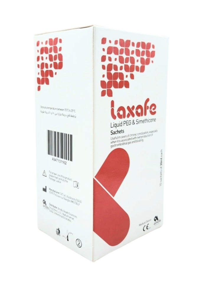 Laxafe 30ml Oral Liquid Sachets Pack of 10 – Gentle Constipation Relief & Bloating Support - Image 3