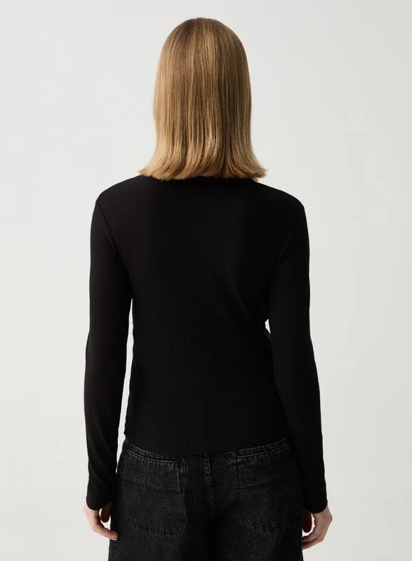 Ovs T-shirt with knot and long sleeves
