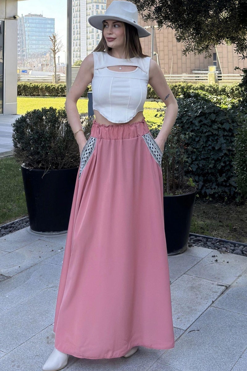 Weshaya Skirt Women Pink - Image 1