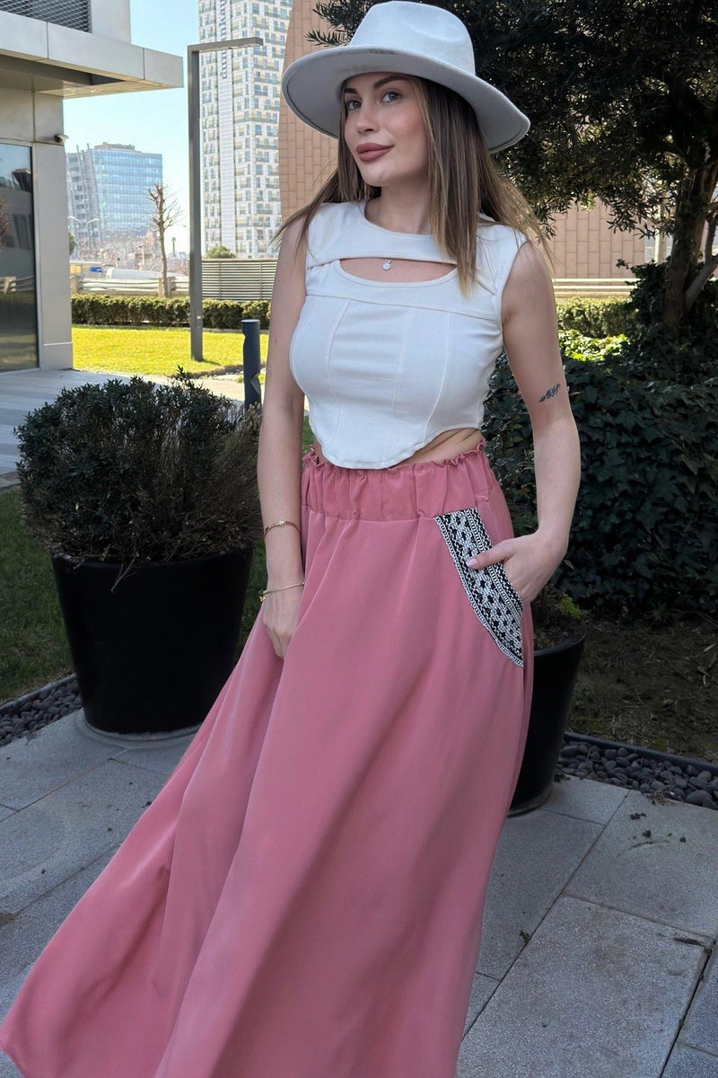 Weshaya Skirt Women Pink - Image 4