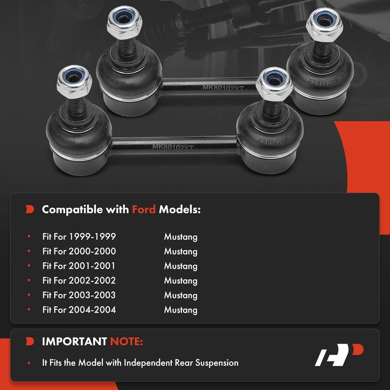 A-Premium Rear Sway Bar Links for Ford Mustang 1999-2004 - Image 2