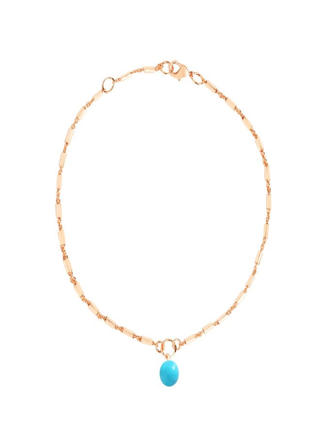 MINUTIAE Rose Gold-Plated Motif Chain Anklet for Women's & Girls_MNT0391TQ_RG - Image 1
