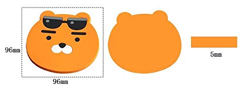 HARI - 5PCS Silicone Rubber Coaster Colorful Animal Coaster Cup Mat for Drinks Durable Non-Slip Hot Pads Protection Furniture Damage for Home and Kitchen Use. - Image 3