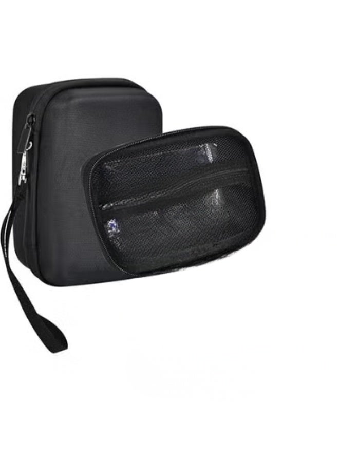 Carrying Case for Portable Nebulizer Machine – Hard Travel Storage Bag with Pocket for Accessories and Medicine Kits