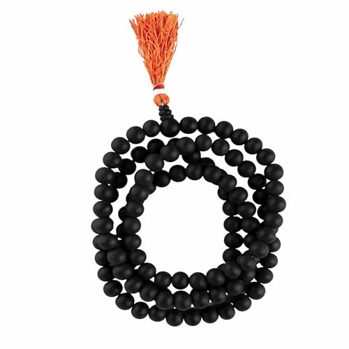 ARKAM Certified 100% Natural Karungali Mala/Original Karungali Malai/Natural Black Ebony Wood Mala (Size: 6mm, Length: 22 inches, Beads: 108+1) - Image 1