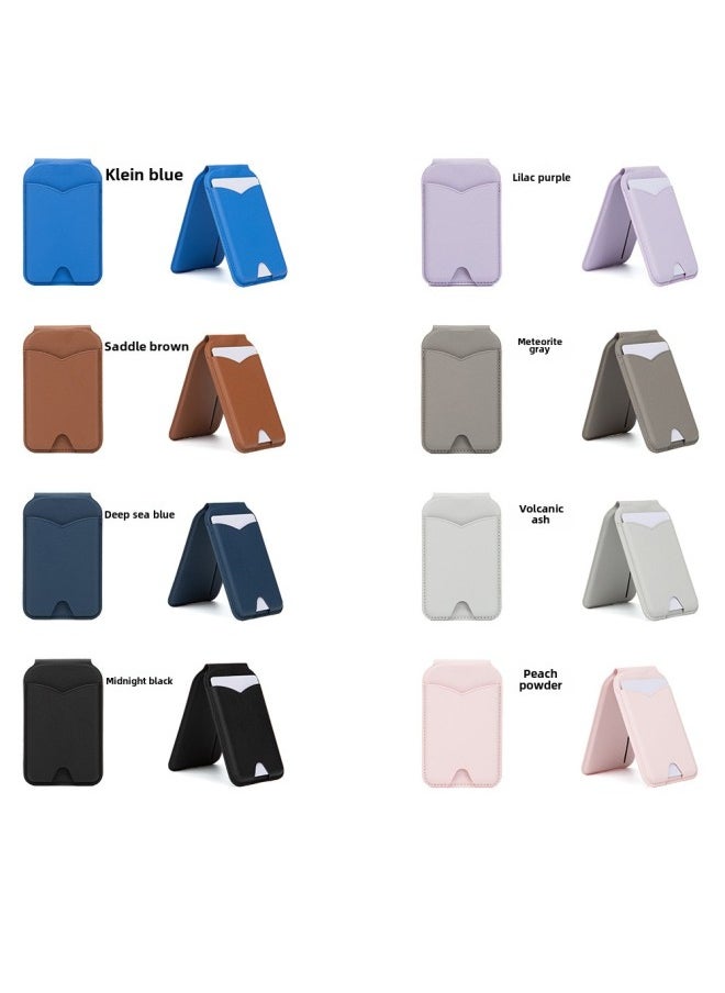 Suitable For Apple IPhone16 Series Rotating Shaft Mirror Magnetic Card Package MagSafe Folding Mirror N52 Strong Magnetic-Specifications:Klein Blue