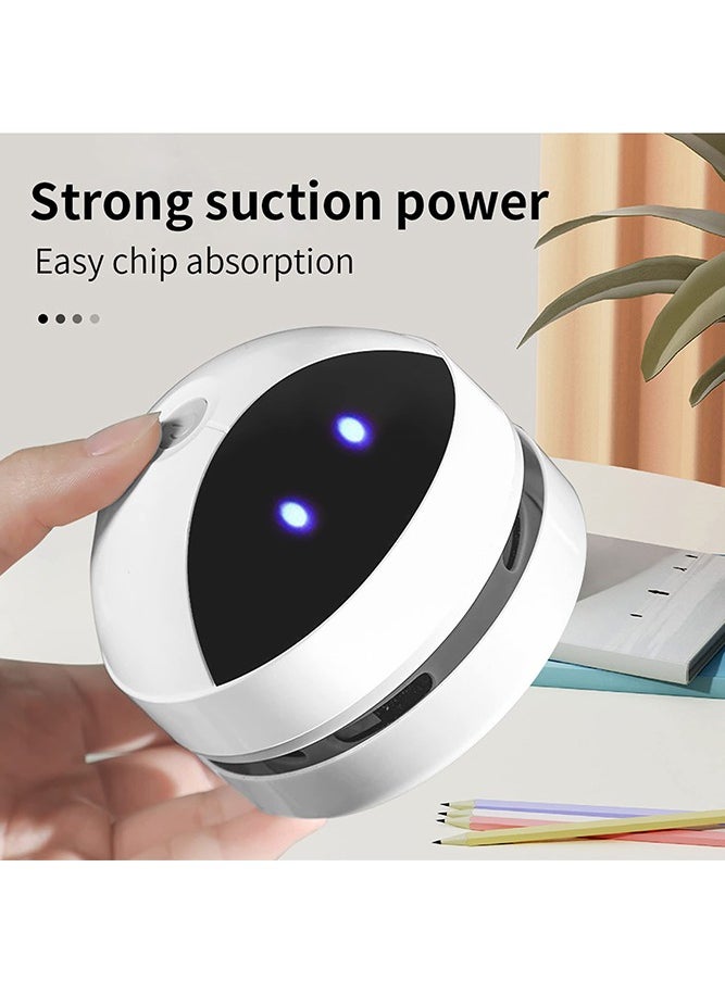 Mini Desktop Cleaner with Robot Shape, 1200mAh Portable Small USB Vacuum Cleaner, Quiet Pick Pp Tiny Items, Great for Home, Office, Kitchen, Piano, Keyboard - pzsku/Z66DE1A7389713A7185FEZ/45/_/1698829692/5e84e17a-1796-4773-9506-bf6de3f69331