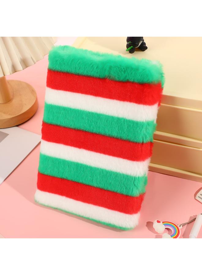 Bluejw Cross-border Rainbow Leopard Cartoon Plush Notebook Student Notepad Internet Popular Girl Heart Princess Hand Book New - Image 1