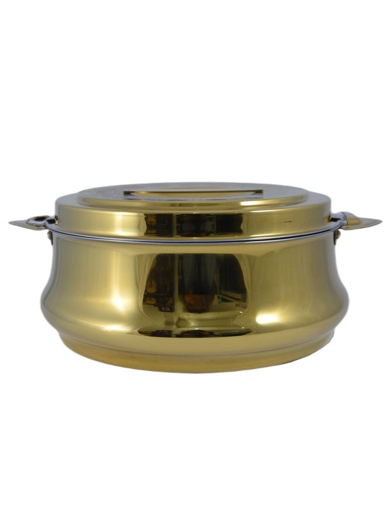 Homemaker Riyadh Hotpot 5000ml Capacity - Unique Locking Lid - High Quality Stainless Steel - Gold Etching - Image 2