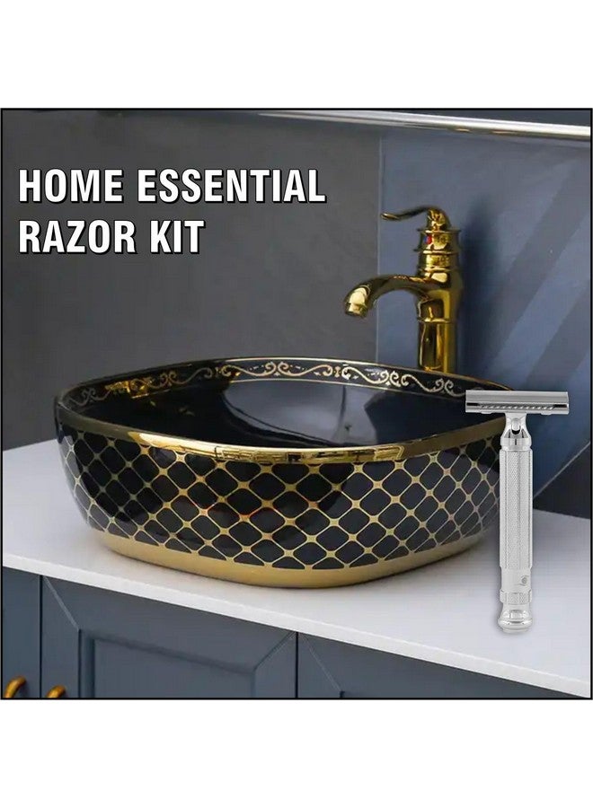 PEARL Men Shaving Double Edge Safety Razor L-55 ( Close Comb,Chrome) - Image 4