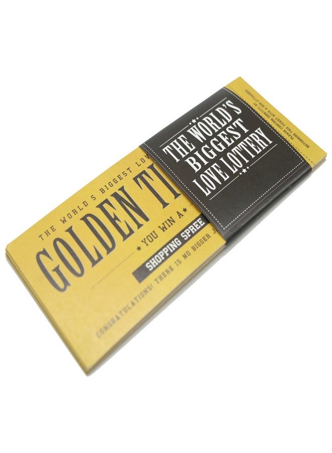 Oye Happy Golden Tickets with Romantic Naughty Cute Messages - Image 1