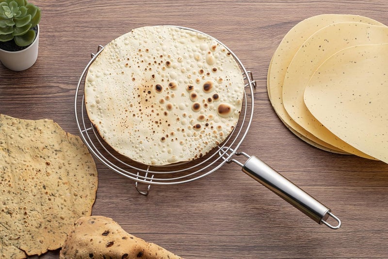 BUYBUDDY Stainless Steel Roti Roaster Jali Steel Roaster Papad Roaster Tandoors Grills Chapati Toast Grill  - Image 3