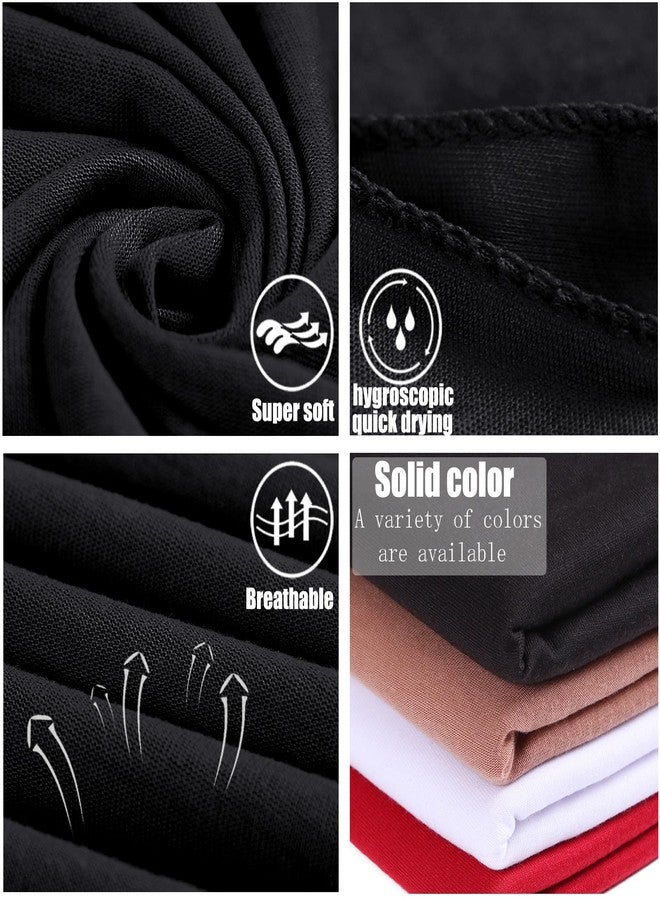 ZRQ 1 Pieces Black Stretch Hijab Extra Long Solid Color African Shawl Hair Scarfs Jersey Turban Fashion Head Scarf Soft Head Wraps for Black Women - Image 3