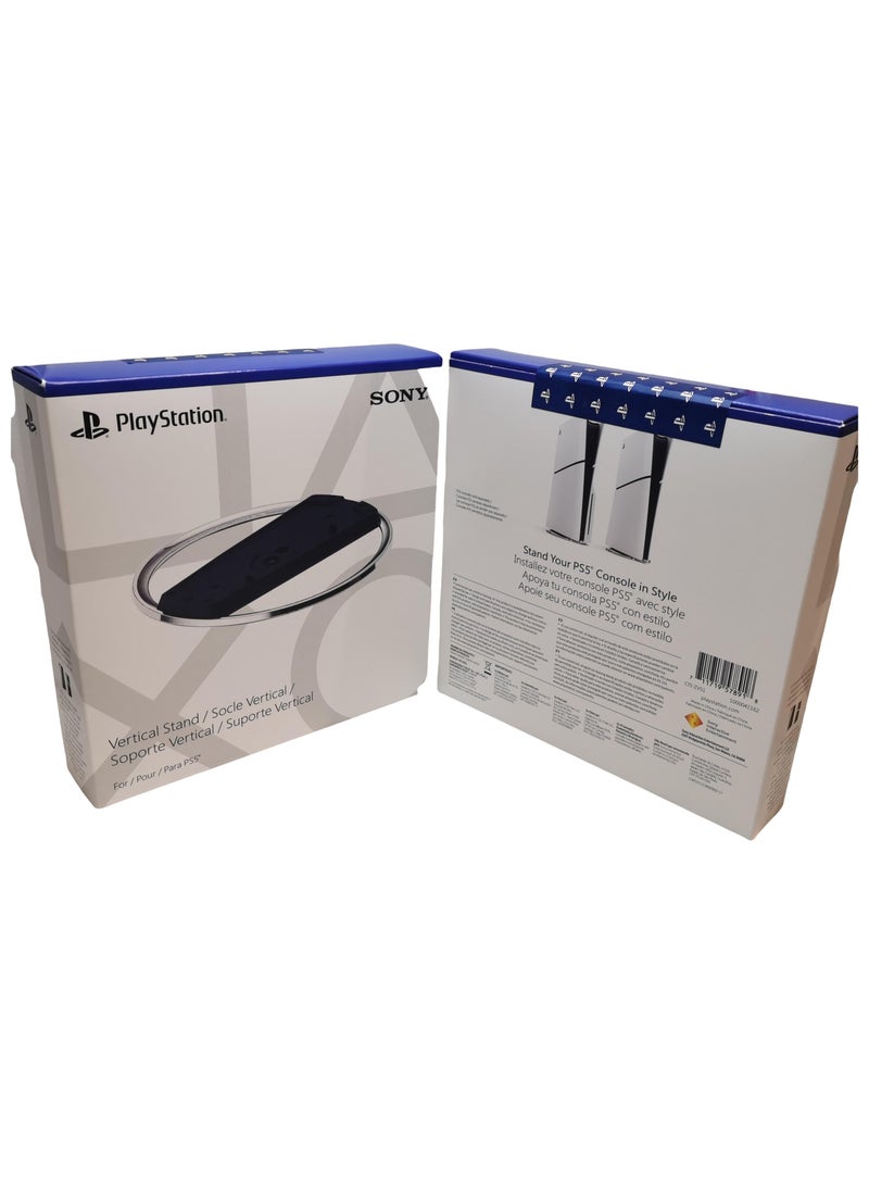 بلاي ستيشن - حامل عمودي SONY لجهاز PS5 Slim / PS5 Pro ، PS5 Pro ، PS5 Slim ، حامل جهاز PS5 ، حافظ على جهاز PS5 Pro أو جهاز PS5 Slim آمنا في الوضع الرأسي ، وحافظ على جهازك بأناقة ، وهو متاح لكل من الإصدار القرصي والرقمي - Image 1
