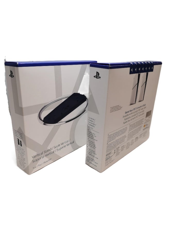 حامل عمودي لجهاز بلاي ستيشن PS5 Slim / PS5 Pro، حامل لجهاز PS5 Pro و PS5 Slim و PS5، يحافظ على جهاز PS5 Pro و PS5 Slim في وضعية عمودية آمنة، ويحافظ على أناقة جهازك، متوفر لكل من النسخة القرصية والرقمية - Image 4