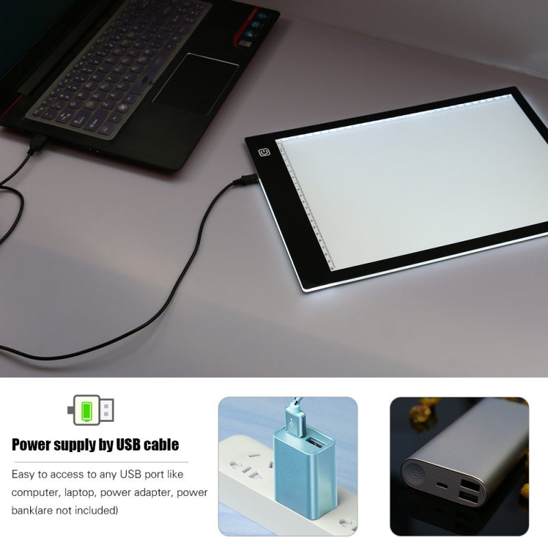 LED Light: Energy Efficient Bright Illumination - Durable Acrylic Panel Copyboard for Home Workspace, Study Area, On-the-Go Use - Image 4