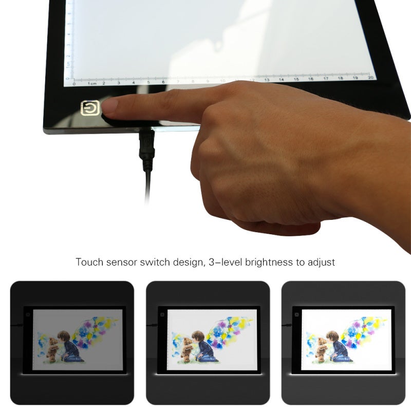LED Light: Energy Efficient Bright Illumination - Durable Acrylic Panel Copyboard for Home Workspace, Study Area, On-the-Go Use - Image 3