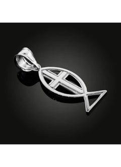 925 Sterling Silver Christian Cross Charm Ichthus Fish Pendant - pzsku/Z66DE6E00781CEB777BECZ/45/_/1735816956/68a0dd68-3aae-4346-a111-db254f2c561b