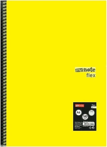 Mynote Flex Neo Notebook PP Cover Spiral A4 140 Yp Striped MFXNE-A4140-Ç 30001893 