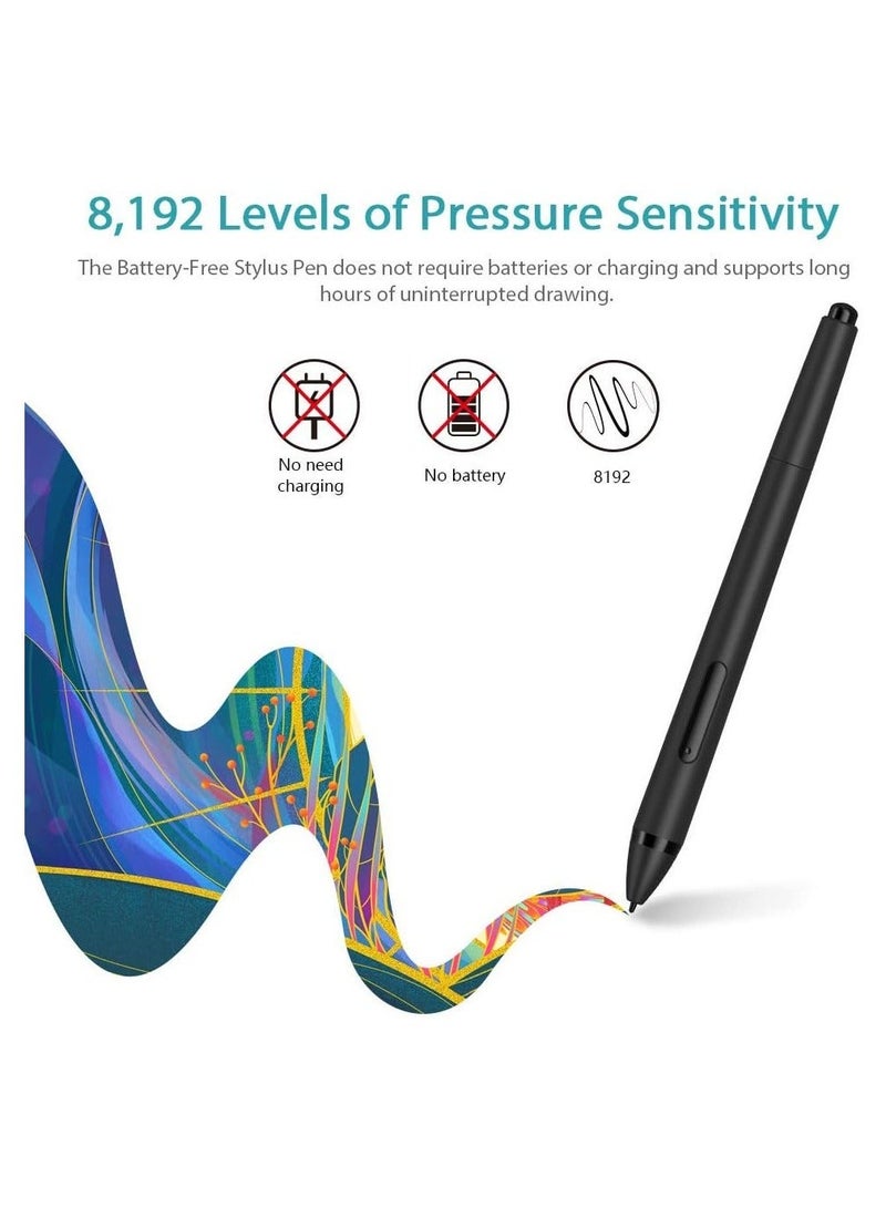 XP-PEN G960S Plus Graphics Tablet, 9×6" Drawing Pad with 8192 Pressure Levels, Digital Eraser & 60° Tilt Support for Art & Design - Image 5