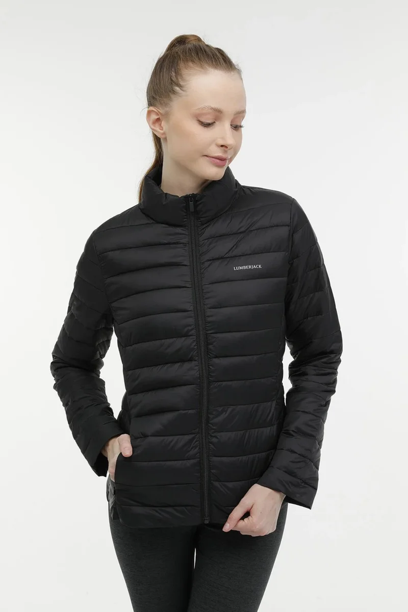لامبرجاك Quilted Slim Fit Stand Collar Puffer Jacket Women's Jacket 1SN28 4pr