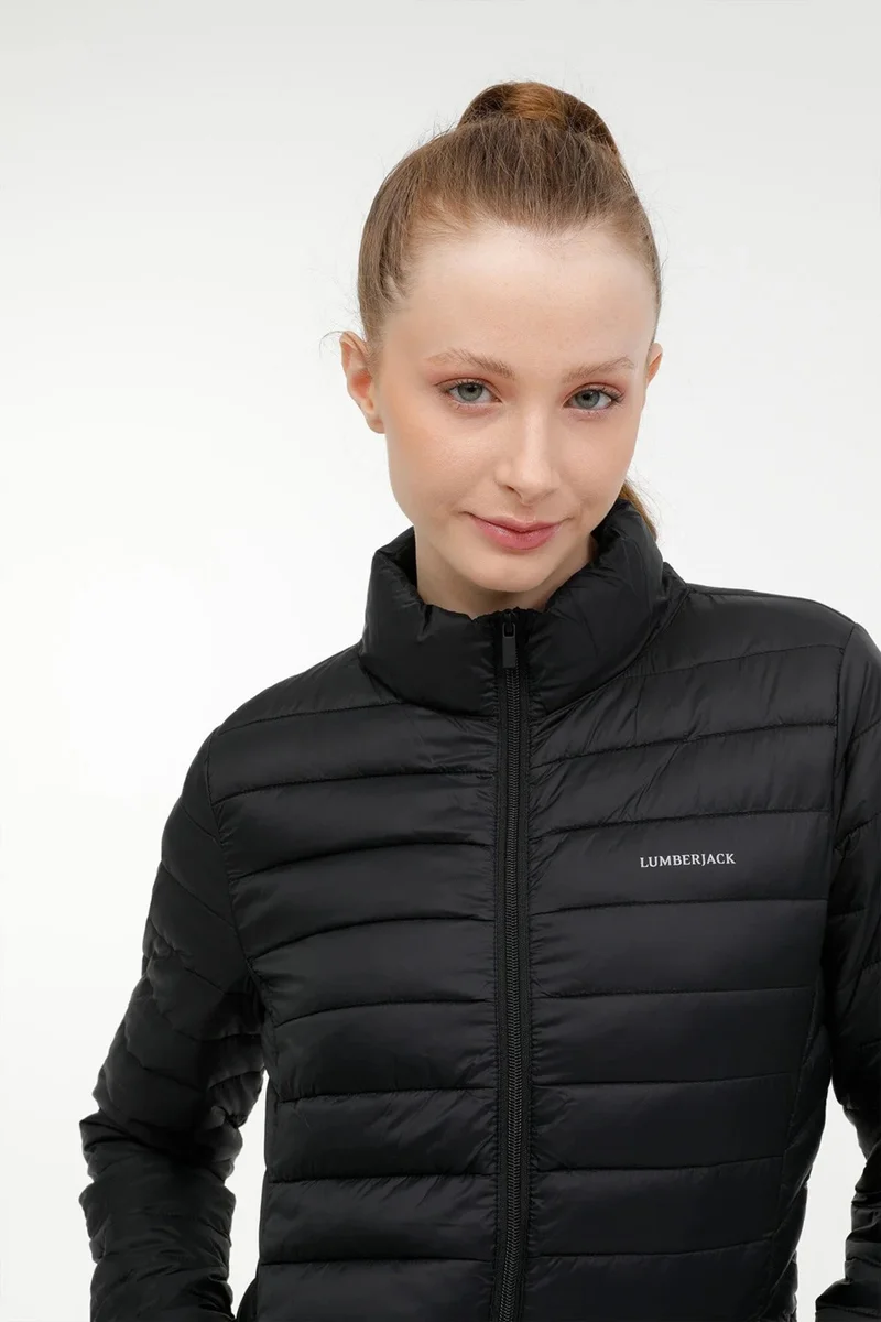 لامبرجاك Quilted Slim Fit Stand Collar Puffer Jacket Women's Jacket 1SN28 4pr
