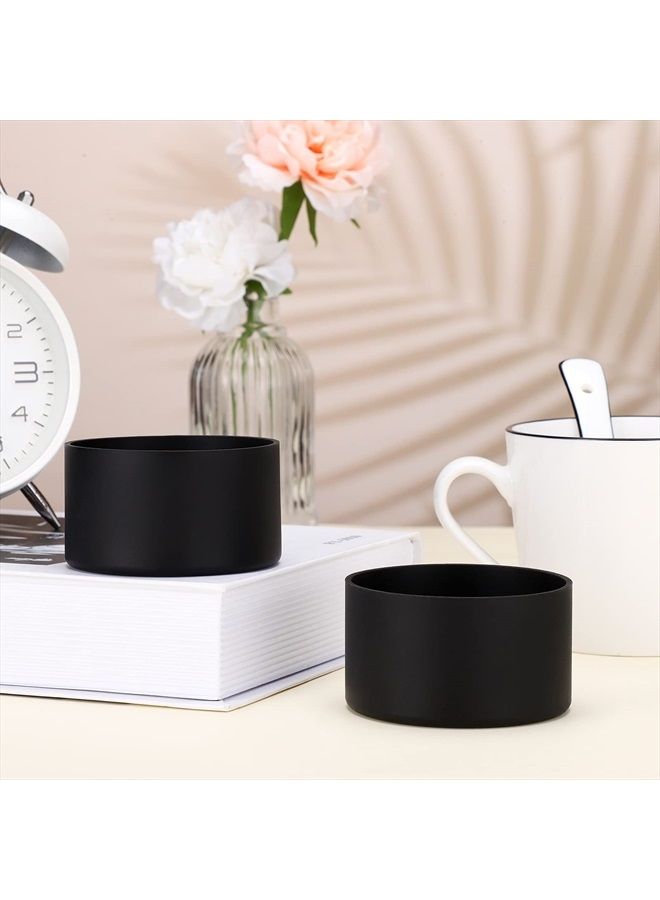 Zeronic Honeydak 3 Pieces Silicone Sleeve Bottom Base Accessories for 16 oz Spray Bottles Anti Slip Cosmetic Spray Bottom Cover Washable Rubber Bottom Base for 12 to 24 oz Water Bottles (Black) - Image 2