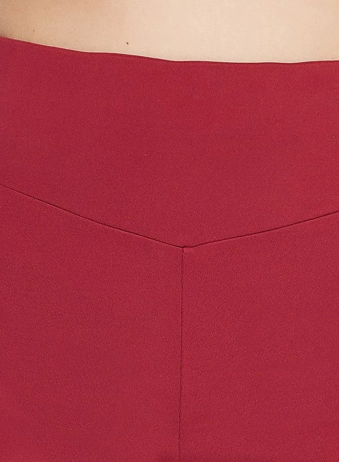 Clovia Maroon Clovia Snug Fit Active Cycling Shorts in Maroon  | Best Price UAE