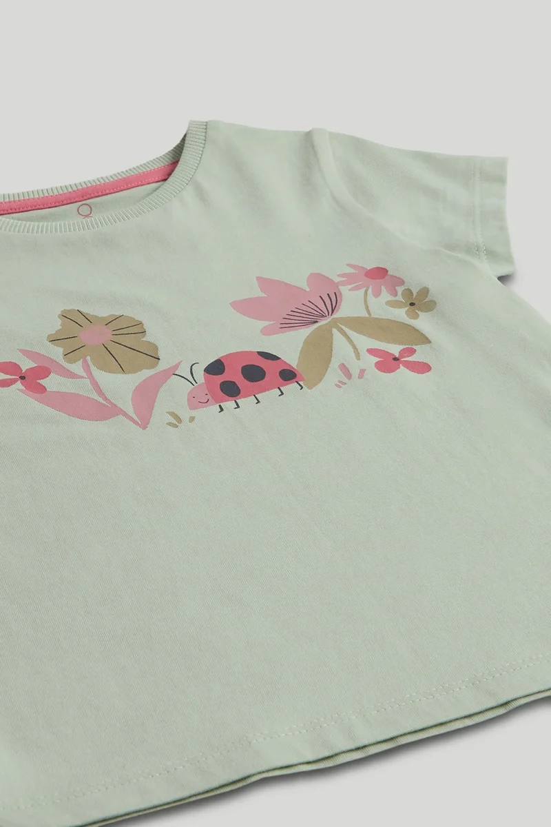 mothercare Green Ladybird T-Shirt