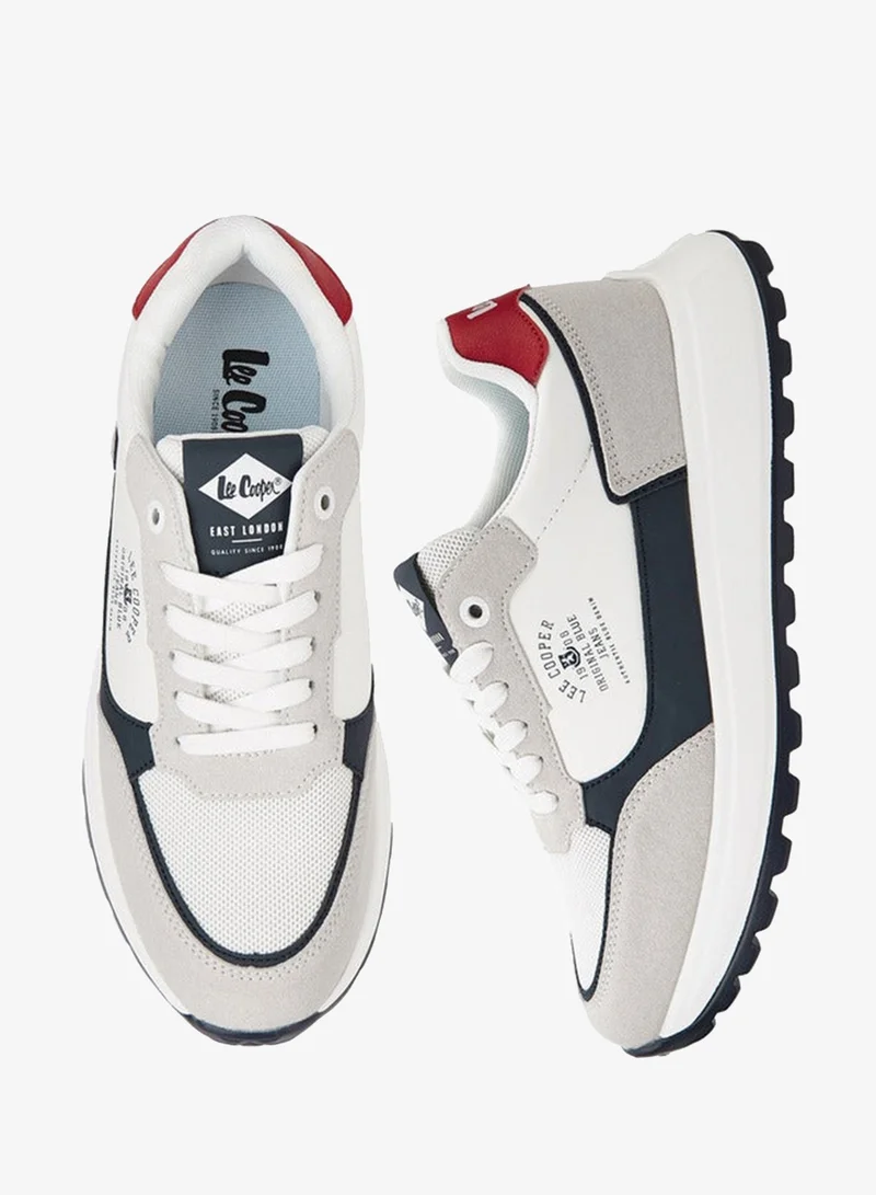 Men's Panelled Lace-Up Sneakers