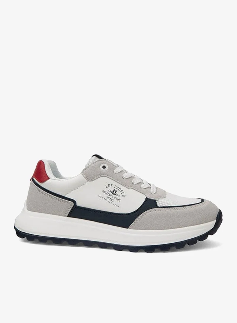 Lee Cooper  Men's Panelled Lace-Up Sneakers for Men | Best Price UAE