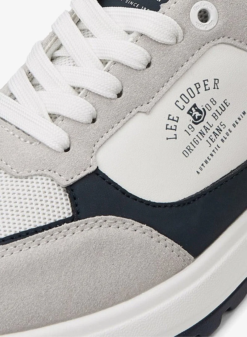 Lee Cooper  Men's Panelled Lace-Up Sneakers for Men | Best Price UAE