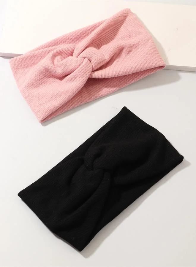 تايك تو مجموعة من 2 ربطة رأس سادة