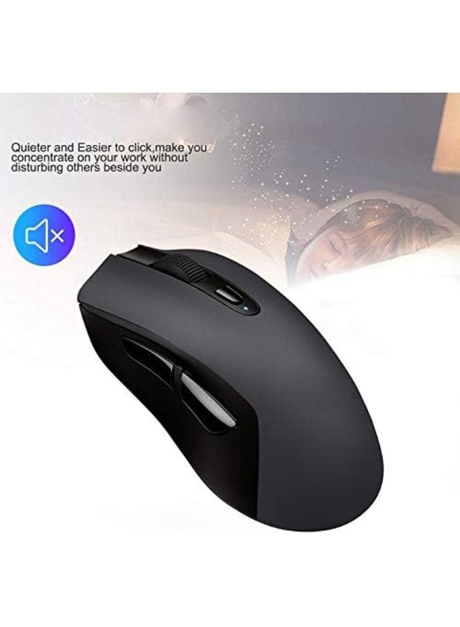 Trands Rechargeable 2.4G Wireless Optical Mouse, Black, K-W019M - Image 4