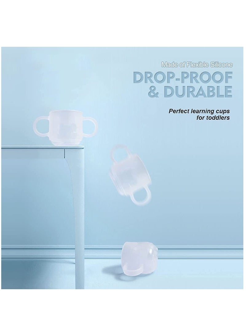 Excefore Silicone Toddler Cups, Bpa Free Drop - Proof Training Cups for Baby 6 Months+, 5 Ounce, Soft, Flexible, Drink Easier Independently, Food Grade Silicone, No Hidden Corners, Prevent Choking - Image 5