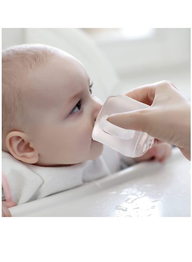 Excefore Silicone Toddler Cups, Bpa Free Drop - Proof Training Cups for Baby 6 Months+, 5 Ounce, Soft, Flexible, Drink Easier Independently, Food Grade Silicone, No Hidden Corners, Prevent Choking - Image 3