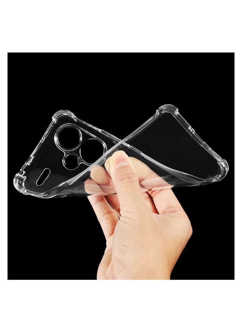 Generic Xiaomi Redmi Note 13 Pro Plus 5G Case Cover Soft TPU Silicone Case Lightweight Shock Protective Cover with Camera Protection Designed for Xiaomi Redmi Note 13 Pro Plus 5G Clear  - Image 3