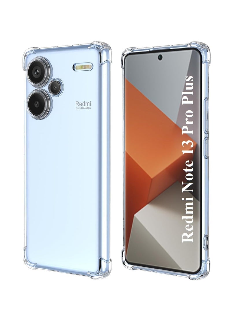 Generic Xiaomi Redmi Note 13 Pro Plus 5G Case Cover Soft TPU Silicone Case Lightweight Shock Protective Cover with Camera Protection Designed for Xiaomi Redmi Note 13 Pro Plus 5G Clear  - Image 1